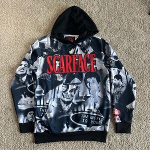 Scarface x Reason Hoodie Men’s Size Small Graphic Pullover Sweatshirt